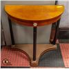 Image 1 : HALF MOON WOOD SIDE TABLE 29" X 14.5" X 30"