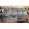 Image 1 : GREY MICROFIBER OTTOMAN 36" X 26" X 16"