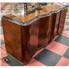 Image 1 : VINTAGE WOOD BUFFET W/CURVED ACCENT CORNERS