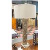 Image 1 : PAIR OF MODERN METAL LAMPS 30" TALL