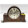 Image 1 : ANTIQUE FOREIGN WOOD MANTLE CLOCK NEEDS