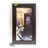 Image 1 : PARISIAN CAFE PRINT ON CANVAS FRAMED 2' X 4'