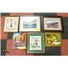 Image 1 : BOX OF 6 SMALL FRAMED PICTURES