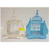 Image 1 : 2 WOOD/METAL BIRD CAGES TOGETHER-ESTATE