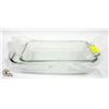 Image 1 : 2 CLEAR BAKING DISH 8" X 11"  AND 9"X13"