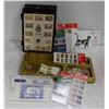 Image 1 : ESTATE STAMP COLLECTION & BRASS MENS DRESSER