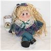 Image 1 : DOLL ORANTMENT WITH STRAW HAIR