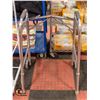 Image 1 : MEDLINE TWO-BUTTON FOLDING WALKER 5 INCH WHEELS