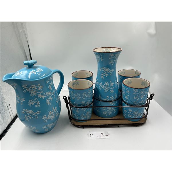 Temptations Blue Water Glass Set