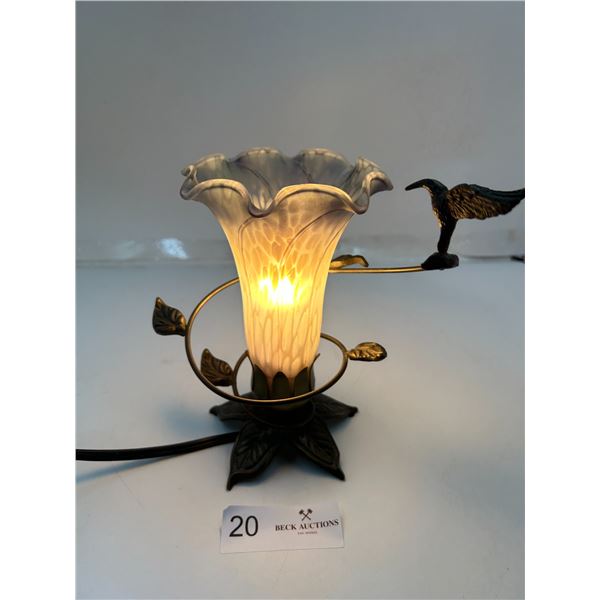 Tiffany Style Tulip LampBird Table Lamp 8T