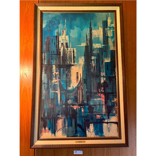 Nightfall By Montez Oil On Board 28W x 44T