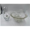Image 1 : Glass Salad Bowl Crystal Wine Gravitt With Moon Symbol