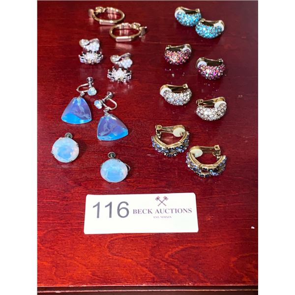 Assorted Beautiful Costume Clip On Earrings