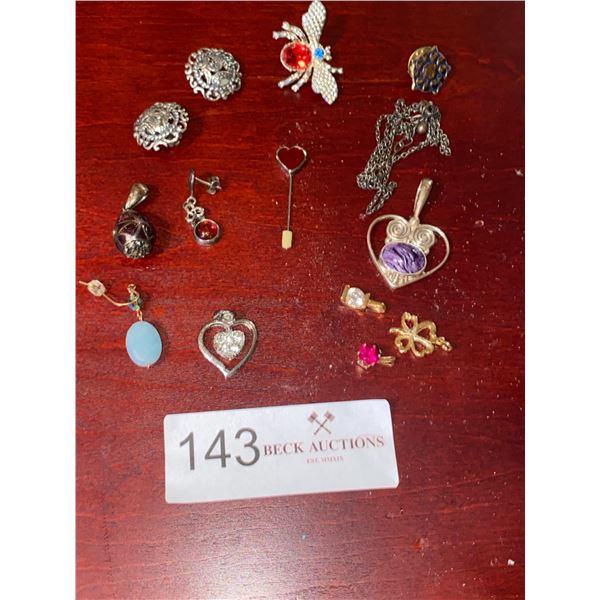 Miscellaneous Costume And Sterling Silver Jewelry