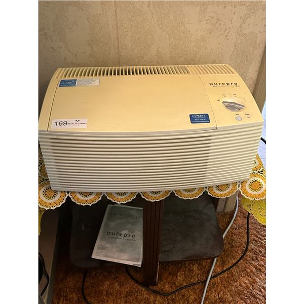 Pure Pro Air Purifier And Wooden Stand