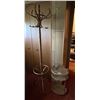 Image 1 : 3 Tier Wooden Stand and Wooden Coat Hanger