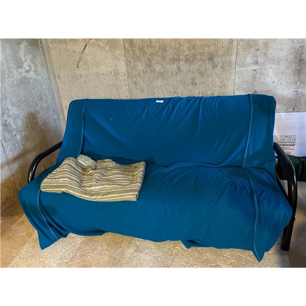 Futon Couch/Bed Frame And Mattress Included