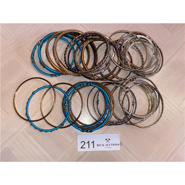 Large Assortment Of Costume Bangels