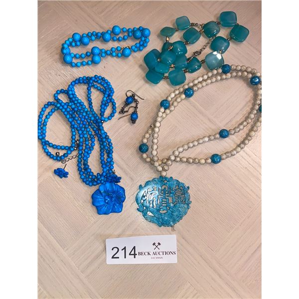 Set Of Costume Beaded Necklesses