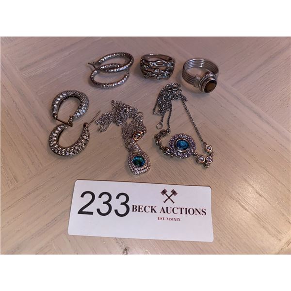 Assorted Beautiful Sterling Silver Jewelry