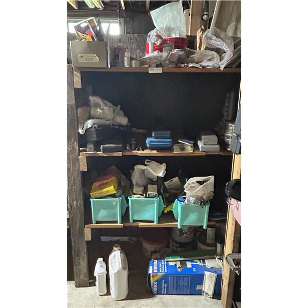 Whole Shelf Of Assorted Tools And Shop Supplies
