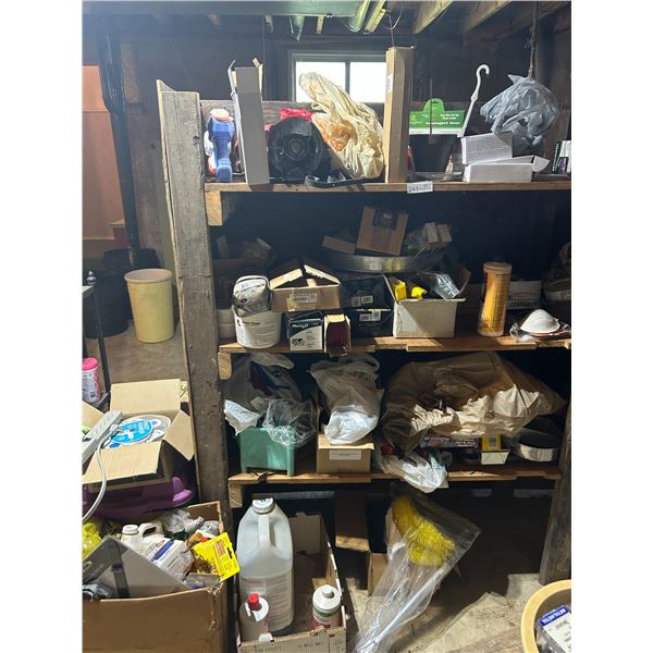 Whole Shelf Of Assorted Tools And Shop Supplies