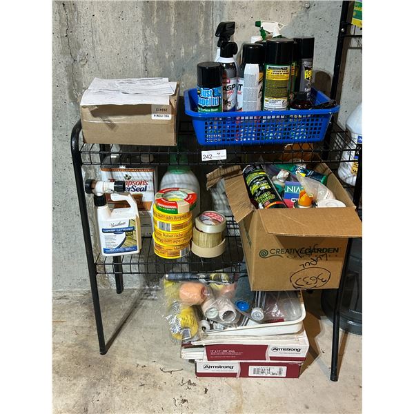 Whole Shelf Of Assorted Tools And Shop Supplies