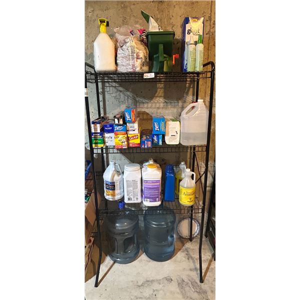 Whole Shelf Of Storage Bags And Other Kitchen Storage/Cleaning Supplies