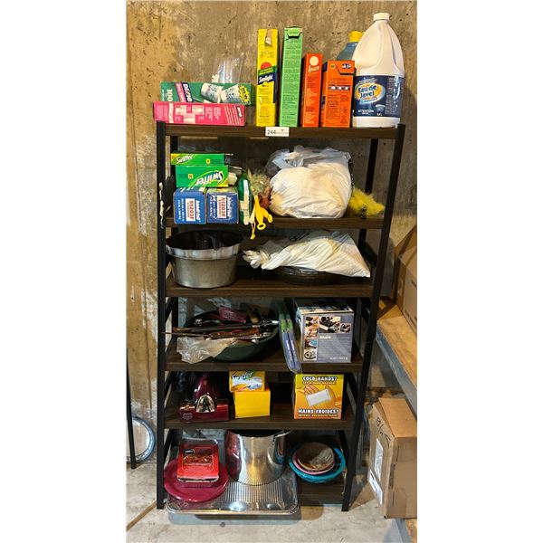 Whole Shelf Of Laundry And Cleaning Supplies