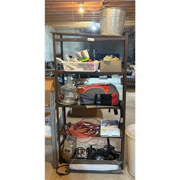 Whole Shelf Of Power Tools And Shop Supplies