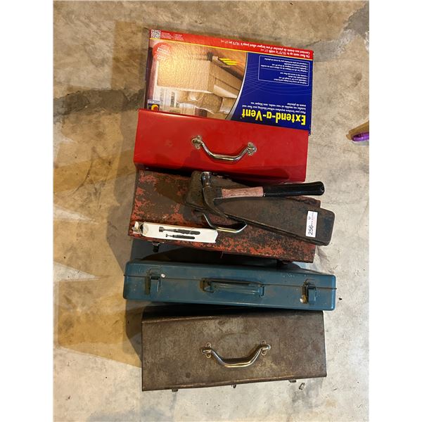 Assortment Of Tool Boxes And Extend A Vent