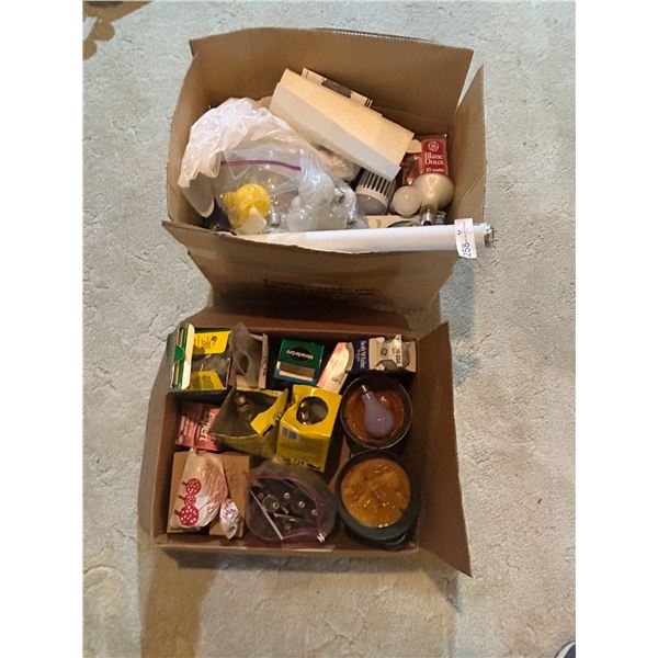 Assortment Of Light Bulbs And Other Items