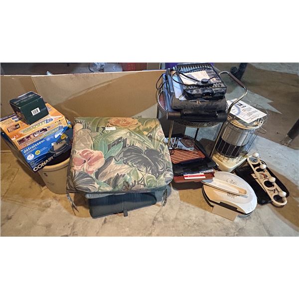 Assortment Of Home Appliances And Lawn Furniture Cushions