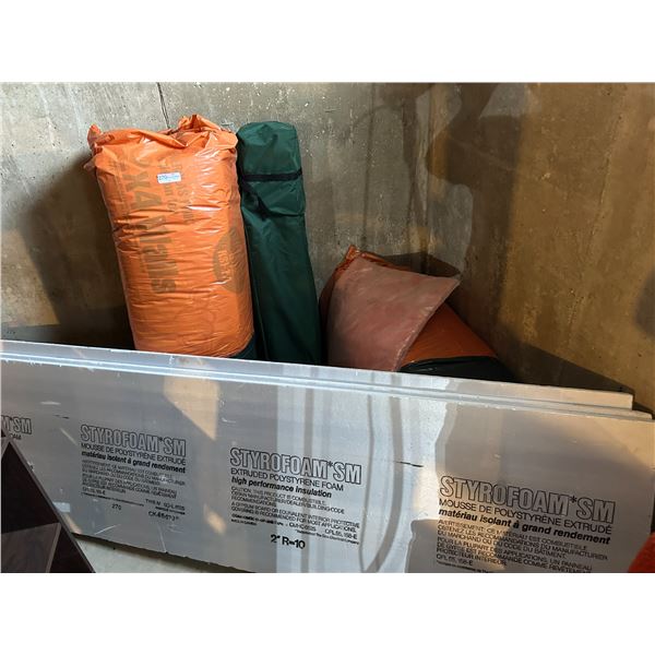 Fiber Glass And Styro Foam Insulation