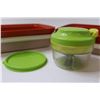Image 2 : (2) Tupperware Containers w/ Lids + Spin Chopper