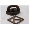 Image 4 : SAD Iron, Trivet and Pottery Bowl