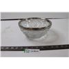 Image 1 : Vintage Silver Rim Crystal Bowl