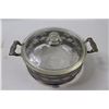 Image 2 : Chrome Depression Glass Casserole and Holder