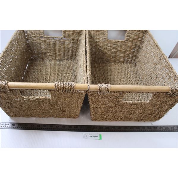 (2x Bid Price) Wicker Baskets