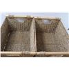 Image 2 : (2x Bid Price) Wicker Baskets