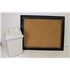 Image 1 : *Corkboard (28.5 x 22.5"), Mini Garbage Can, Garment Bag