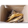 Image 3 : Box of Wooden Hangers