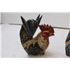 Image 2 : Set of 3 Decorative Rooster Statues