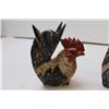 Image 2 : Set of 3 Decorative Rooster Statues