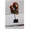 Image 1 : Rooster Statue with Flat Plate