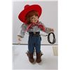 Image 3 : Cottage Collectables "Howdy" Doll w/ Certificate and Rocking Horse