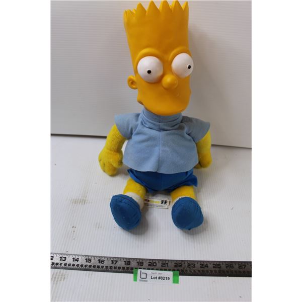 Bart Simpson Plush with Plastic Head