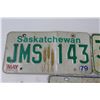 Image 4 : (3) 1970s Saskatchewan License Plates