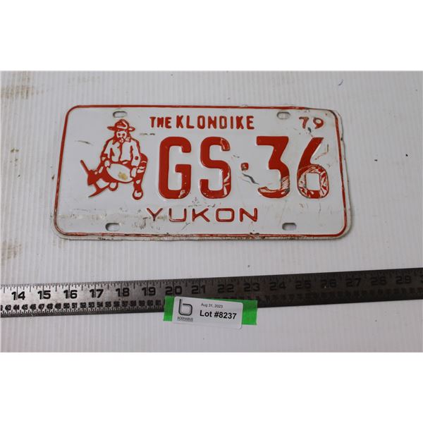 1979 Yukon  The Klondike  License Plate