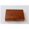 Image 3 : Wooden Jewellery Box w/ Assorted Pocket Knives and Misc.